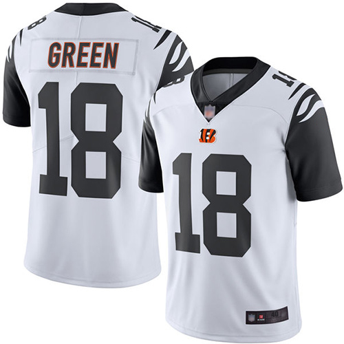 Cincinnati Bengals Limited White Men A J  Green Jersey NFL Footballl #18 Rush Vapor Untouchable